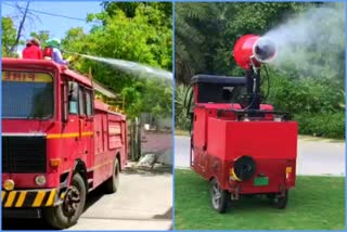 jaipur booster spray machine news, jaipur sanitization news