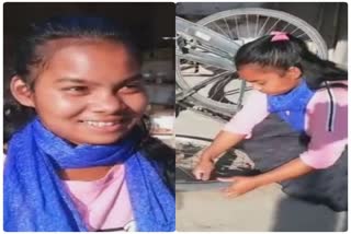 lady cycle mechanic Bhitali thakuria from Baksha