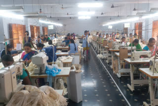 Women making masks