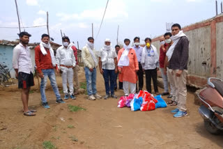 Amarwada MLA Kamlesh Shah distributed ration kit to the poor in Chhindwara