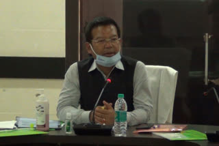 pnrd minister naba kumar doley attended a review meeting in barpeta