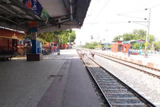 Nawada railway station is deserted