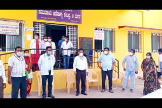 30 bed's corona hospital open in chitradurga