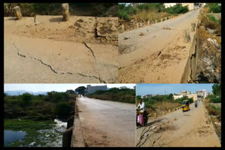 bridge damage at railway koduru