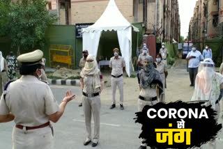 In Dwarka, Doctor brief to Delhi Police, How to protect from COVID 19