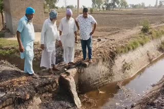 Farmers of village Tehina thirsty for a drop of canal water