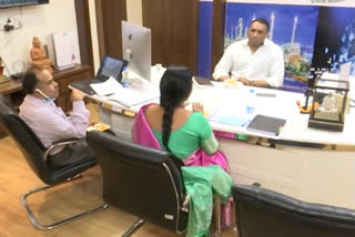 minister mekapati gowtham reddy helds review meeting with different departments