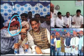 viral photos of bhupendra thekedar with minister in sonipat liquor scam