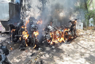 fire accident in alwal at  telangana