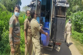 Joint raids by the Correctional department and the police in banpur block