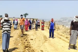 Villagers upset due to heavy blasting for soil mining in korba