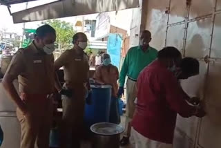 pudukottai tea stalls closed over lockdwn violation