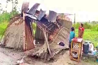 massive damage due to storm in rangapara