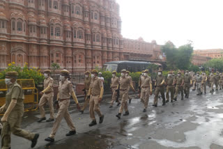 जयपुर में लगाया गया कर्फ्यू, Curfew imposed in Jaipur, Police curfew