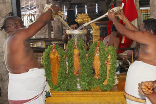 chittoor dst   srinivasamangapuram kalyanvenkatewasara  swamy temple ussavalu ended