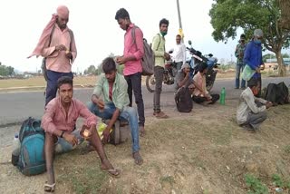 laborers of Jharkhand reached Chatra by walking 1400 km from Maharashtra