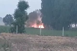 Farmers started burning wheat stubble