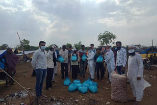 National Mansuri Society helped the people of Rajasthan by giving them ration in dewas