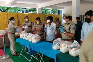 Rachakona CP Mahesh Bhagwat Distributes Essential Goods for 1100 home guards in Hyderabad