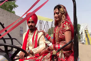 Faridkot: The bride and groom got married in a lockdown