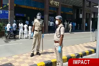 RPF personnel spotted with protective equipment deployed in ranchi