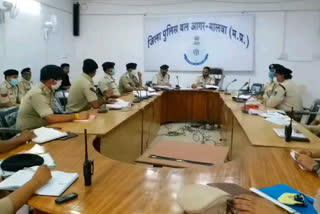 Agar new SP took crime meeting with Police officials