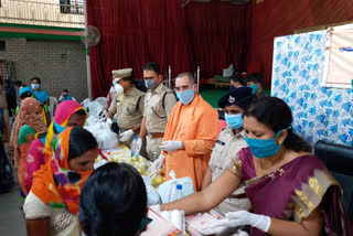 dcp nutrition food distribution to pregnant ladies in rangareddy district