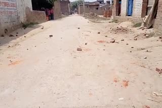 video of stone pelting and firing viral