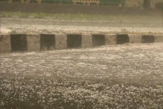 Hail, dust storm whip Delhi; bring mercury down