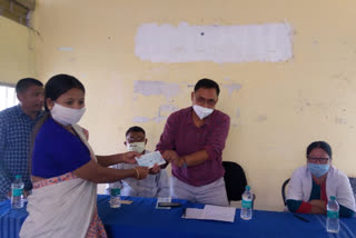 15 gaon panchayat presidents  donated above 1 lakh rupees to jonai sub health centre