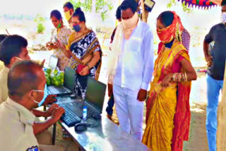 corona tests to newly married couple in pulluru checkpost