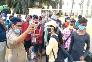 north indians sent back to residences by Coimbatore police