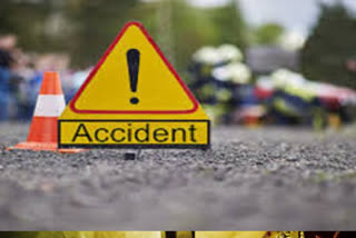 one died in accident in karimnagar district as bike hit lorry