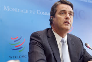 Roberto Azevedo quits amid COVID-19  head of world trade organisation quits  world trade organisation  Azevedo steps down as head of WTO  റോബർട്ടോ അസിവെദോ  ഡബ്ല്യുടിഒ  കൊവിഡ് 19  ലോക വ്യാപാര സംഘടന  ലോക വ്യാപാര സംഘടനാ മേധാവി രാജിവെച്ചു  രാജിവെച്ചു