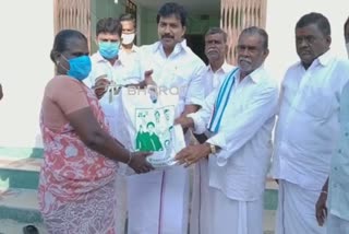 vedachanthoor mla given essential items for their constituency