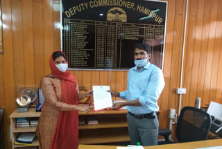 Bhoranj MLA Kamlesh Kumari thanked the District Deputy Commissioner