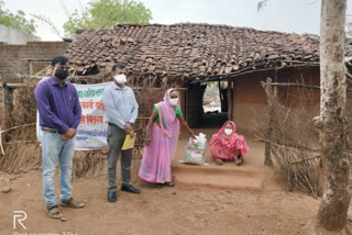 Agakhan village support committee distributed ration kit to needy