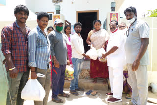 Distribution of  Essential commodities to poor families