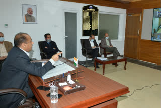 Chief Minister holds officials meeting through video conferencing