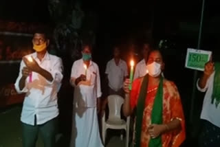 amaravati farmers protest on the name of amaravati velugu on  150th day to raise their voice against capital