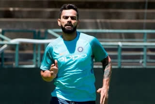 virat kohli returns to training amid lockdown shares video doing laps