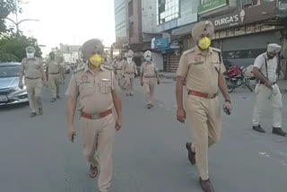 Flag march taken out by Punjab Police in Amritsar