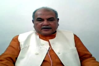 union-agriculture-minister-narendra-singh-tomar-special-talks-with-etv-bharat