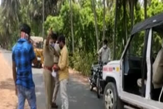 east godavari dst police strictly implemnting  lockown