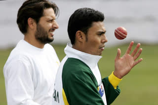 Danish Kaneria and Shahid Afridi