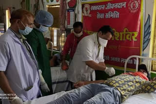 RSS volunteers donated blood, as well as doctors honored