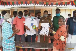 rajini fans club relief fund to tiruvannamalai families