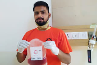 donates stem cells, Surat, Etv Bharat