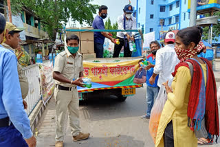 Reception of emergency services employees