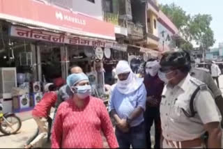 SP Monika Shukla inspection during lockdown